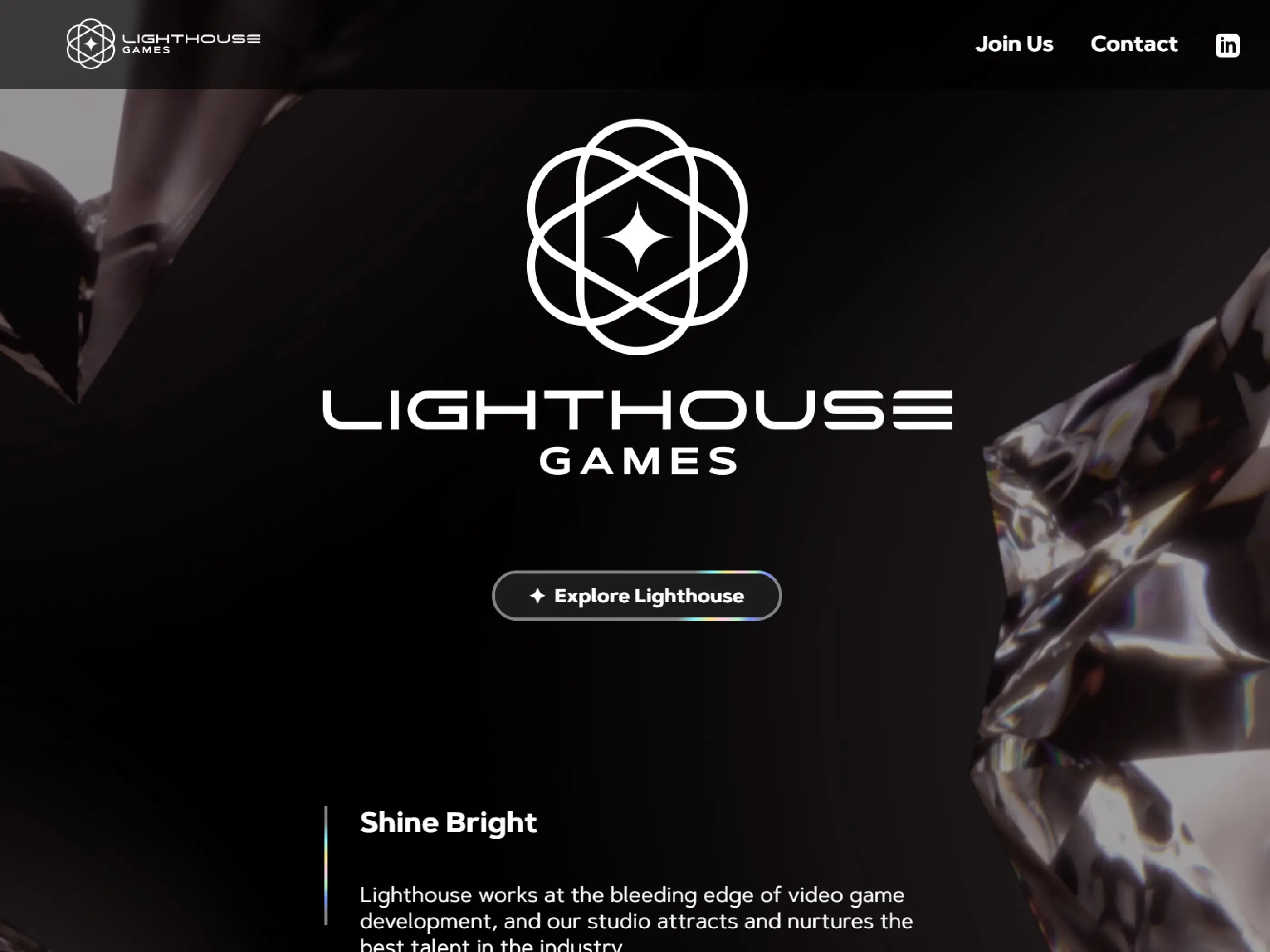 LightHouse Games website preview